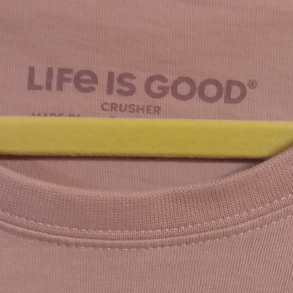 NWOT Life Is Good Women’s Mauve/Pink Long Sleeve Tee, with Cat Snowman, Size XL - Picture 9 of 13